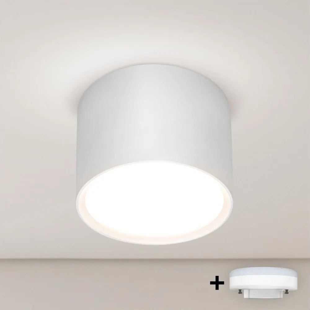 BRILAGI - LED RGB ściemniana oprawa punktowa SMOOTH 1xGX53/14W/230V 60x82 mm Wi-Fi Tuya biała