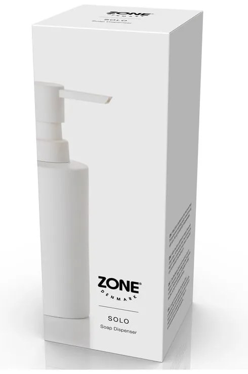 Biały ceramiczny dozownik do mydła 250 ml Solo − Zone