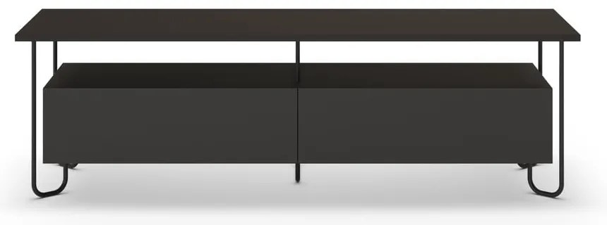 Czarna szafka pod TV 150x45 cm Dilly – Marckeric
