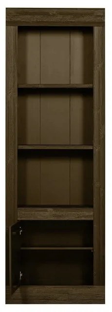 Brązowy regał z litego drewna sosnowego 78x230 cm Yumi – BePureHome