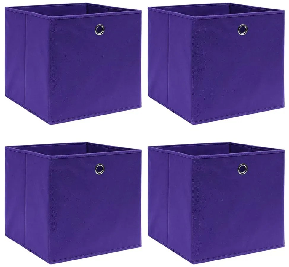 Komplet 4 fioletowych do przechowywania pudelek G4-P25
