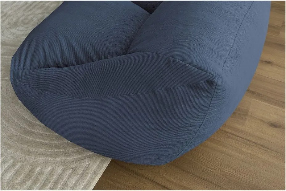 Ciemnoniebieski sztruksowy worek do siedzenia Lilibet – Bobochic Paris
