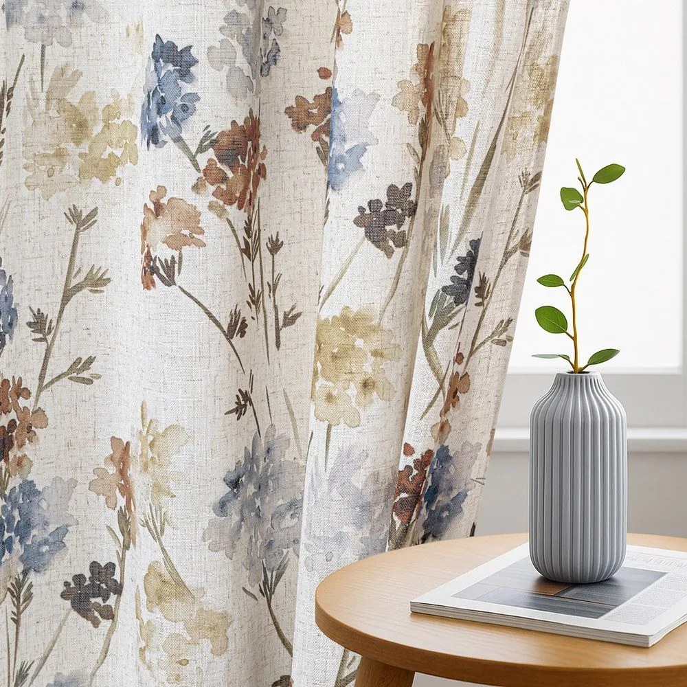 Kremowa zasłona 135x250 cm Flosi – Restilo
