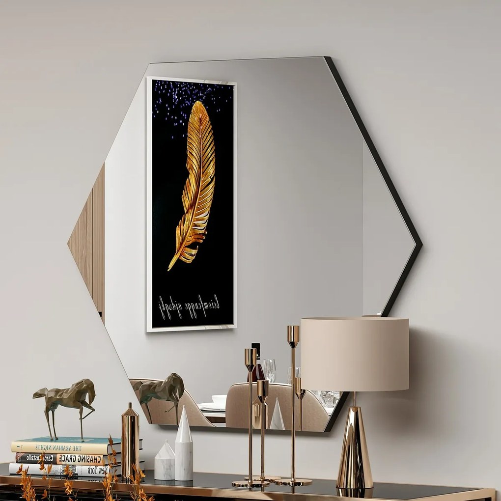 Lustro Zeo Black 60 x 70 cm