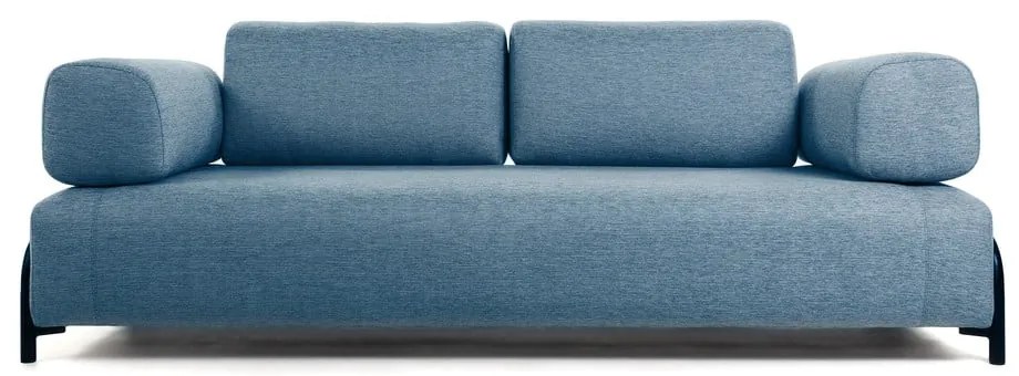 Niebieska sofa z podłokietnikami Kave Home Compo