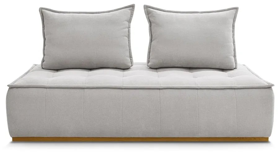 Jasnoszara sofa z tkaniny szenilowej 175 cm Elisa – Bobochic Paris