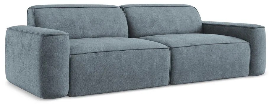 Szaroniebieska sofa z tkaniny szenilowej 244 cm Omao – Makamii