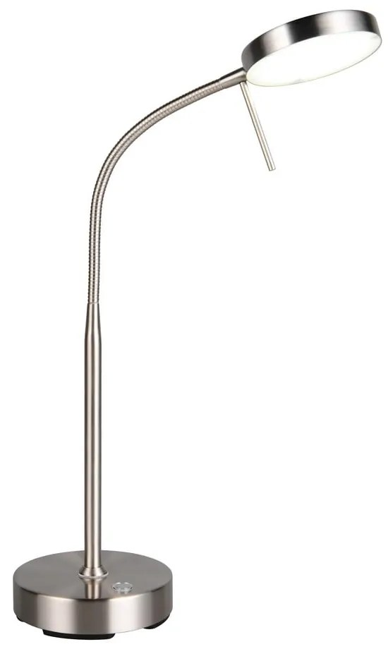 Lampa stołowa LED w kolorze srebra (wysokość 45 cm) Moreno – Reality