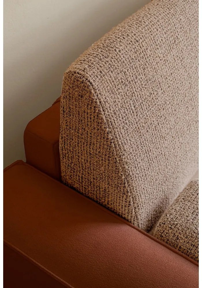 Ceglasta rozkładana sofa 237 cm Wilson – Miuform