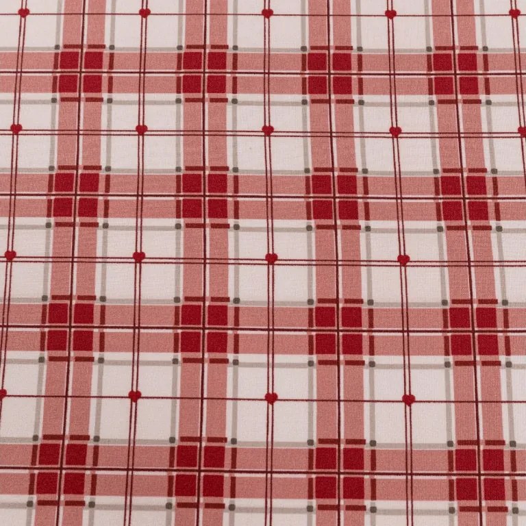 PrzytulneMieszkanie.pl Prześcieradło z mikrofibry TARTAN HEART kolorowe 180x200 cm