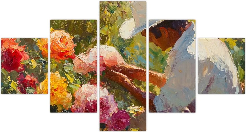 Obraz - Ogrodnik (125x70 cm)