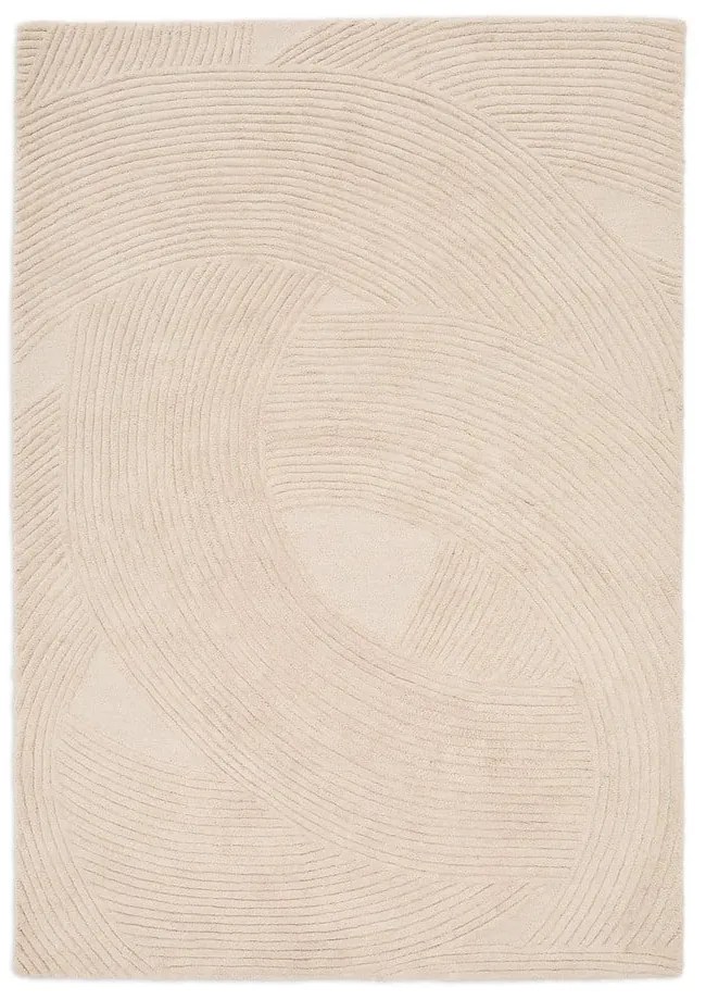 Kremowy wełniany dywan tkany ręcznie 160x230 cm Domm – Kave Home