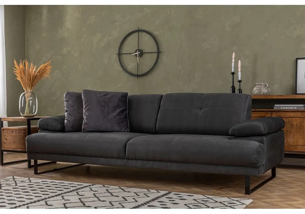 Antracytowa sofa 239 cm Mustang – Balcab Home