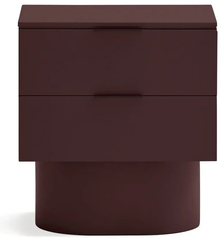 Bordowa szafka nocna Totem – Teulat