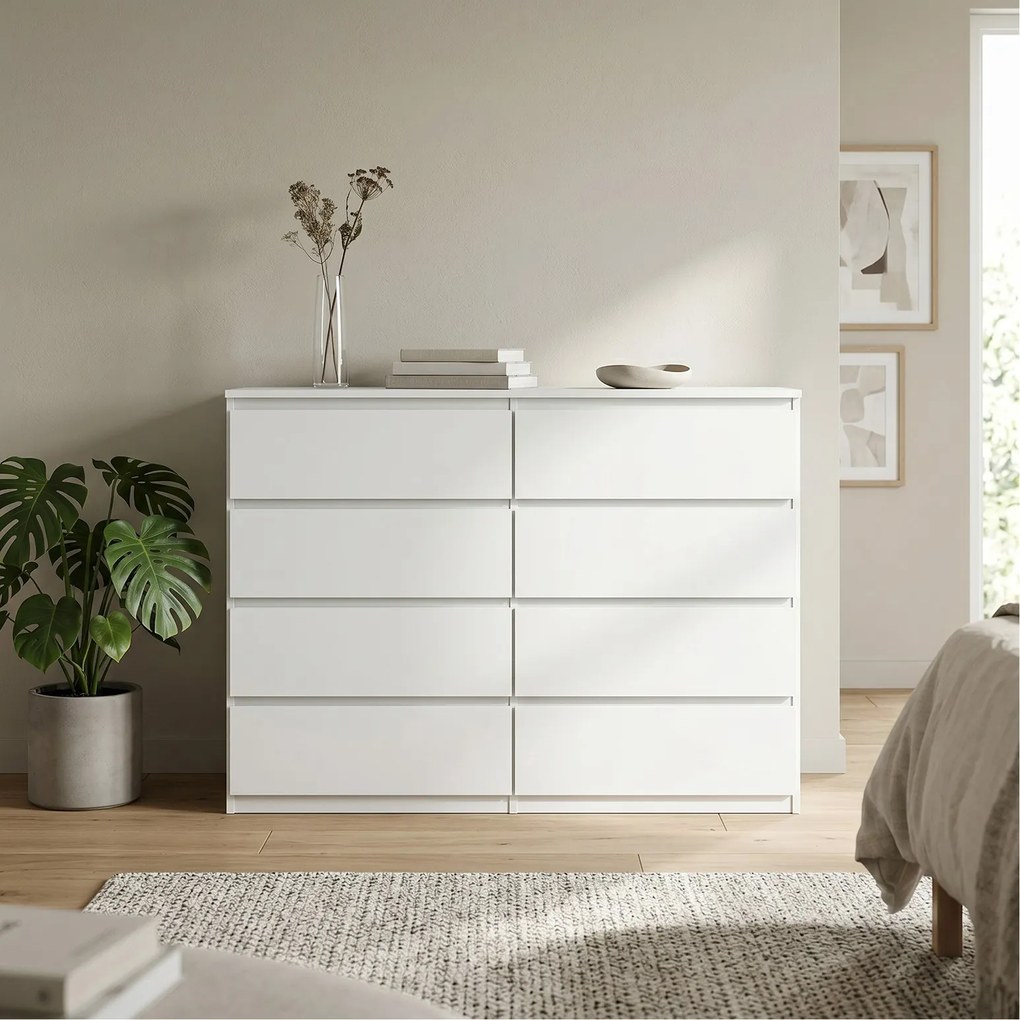 Komoda NUDO 120 cm do Salonu Sypialni Biały