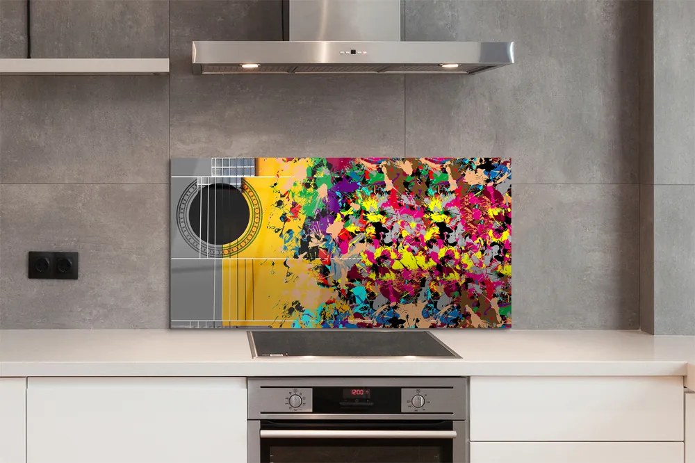 Panel nad Blat Kuchenny Kolorowa Gitara Akustyczna