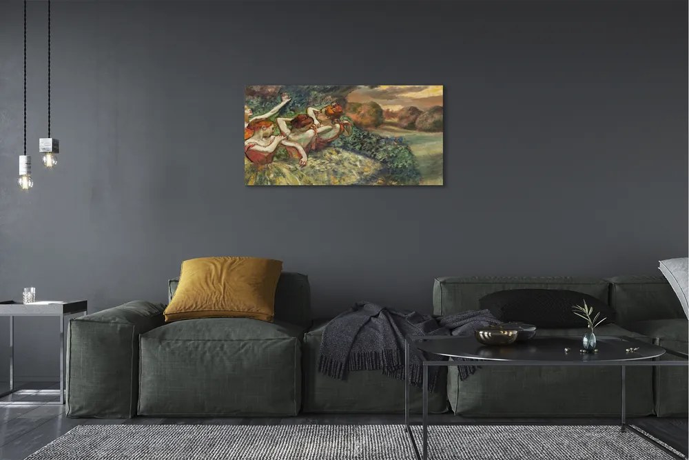 Obraz canvas na ścianę Cztery tancerki - Edgar Degas