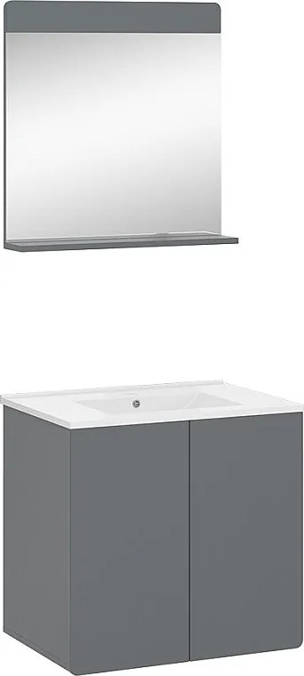 Zestaw mebli łazienkowych szary 61.8x44.8x57.8 izan