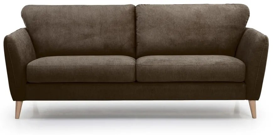 Brązowa sofa Scandic Paris, 206 cm