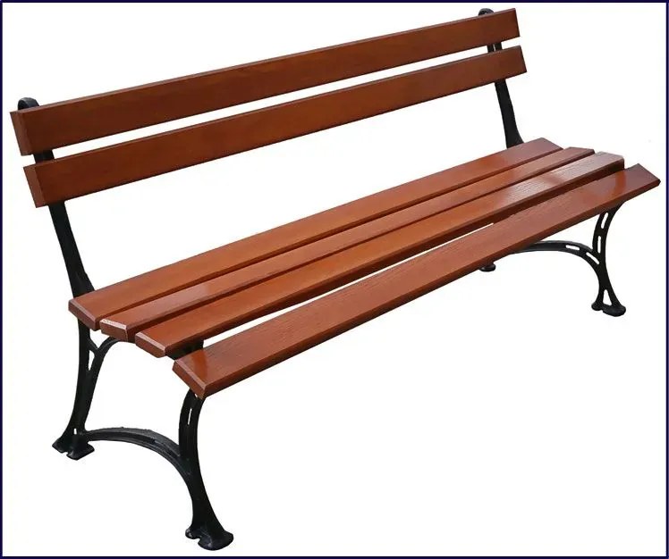 Żeliwna ławeczka parkowa Helen 4X 150cm - 7 kolorów