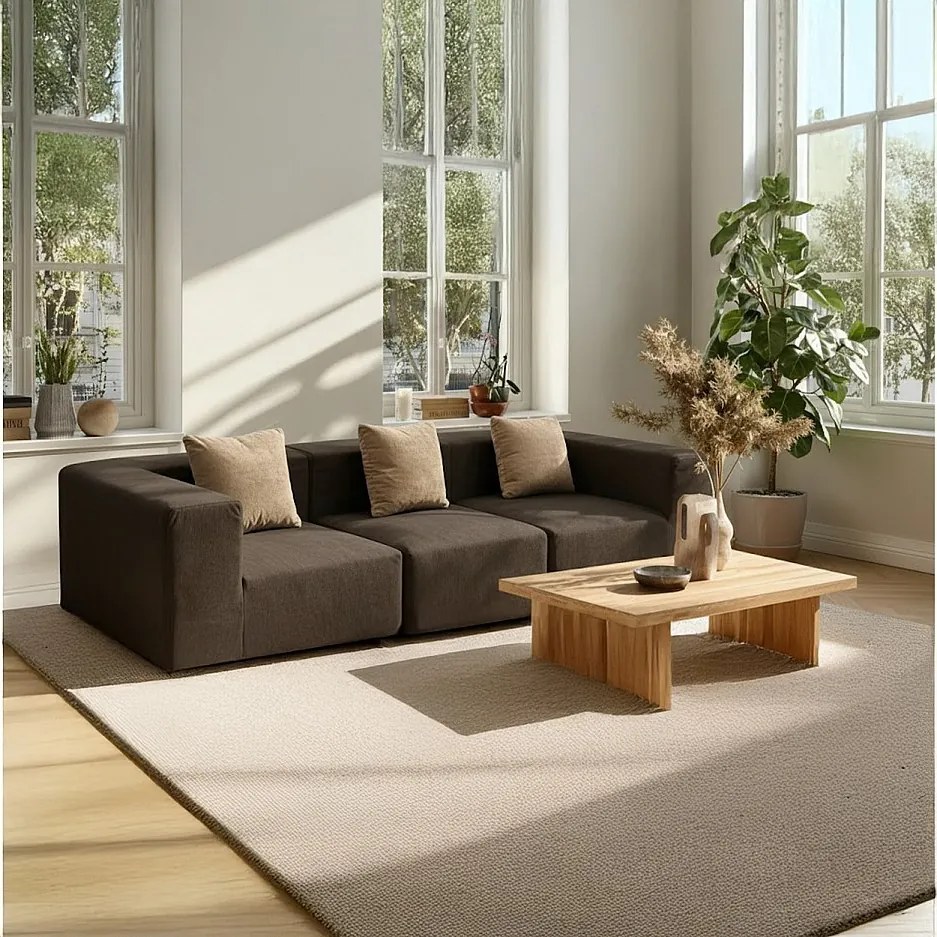 Coco Living Sofa Pure 3-osobowa – brąz piaskowy