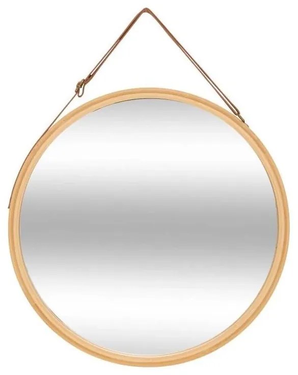 5five - Lustro ścienne LOBEE śr. 38 cm bambus