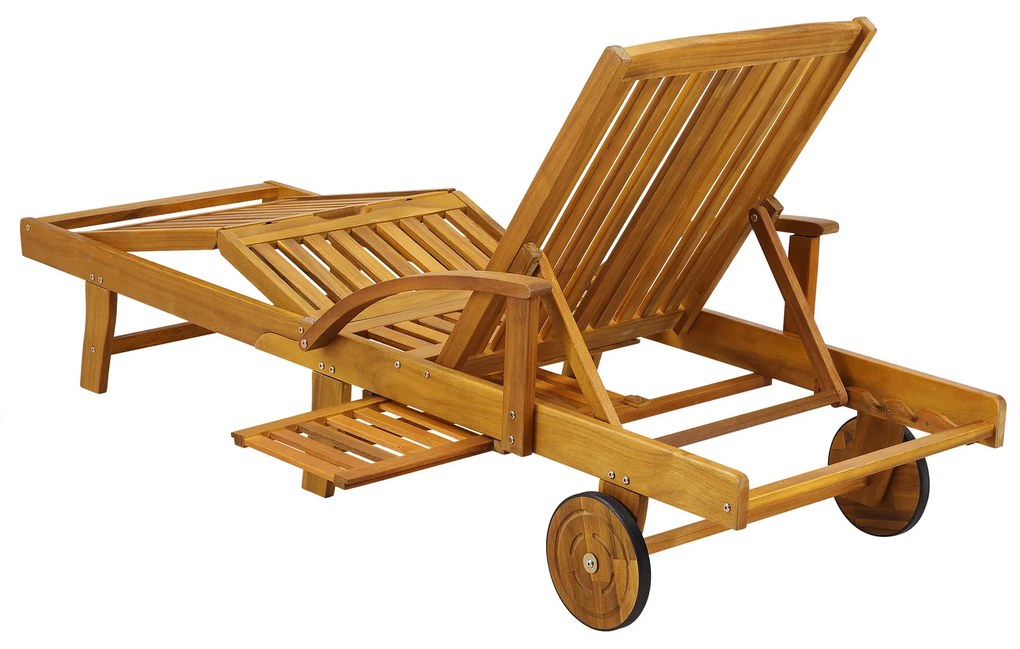 Leżak ogrodowy TAMI SUN, 195,5x69x85cm, naturalny brąz Jurhan