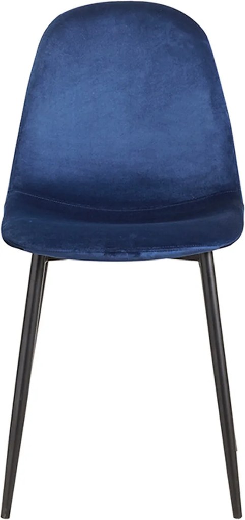 Zestaw 4 Krzese Teok Black Aksamitne