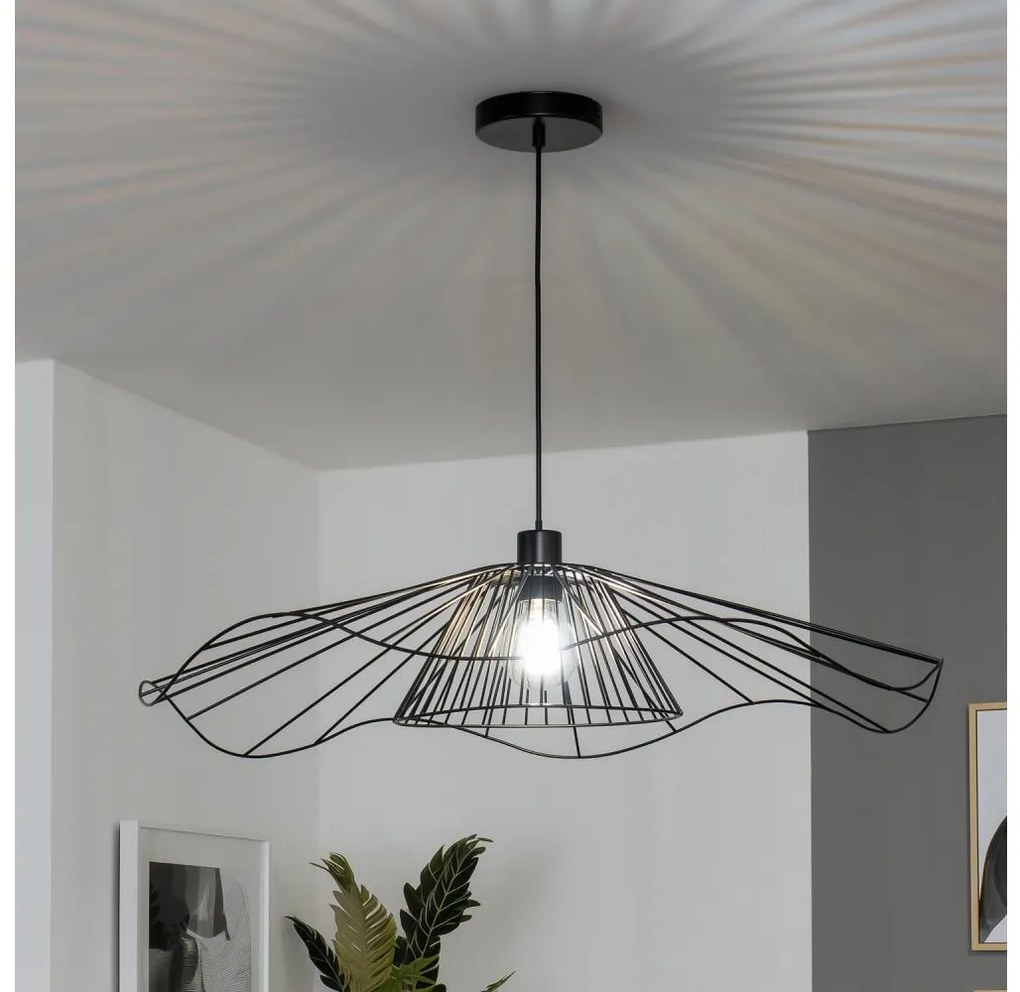 Brilagi - LED Żyrandol na przewodzie CERIA WIRE 1xE27/40W/230V śr. 80 cm czarny