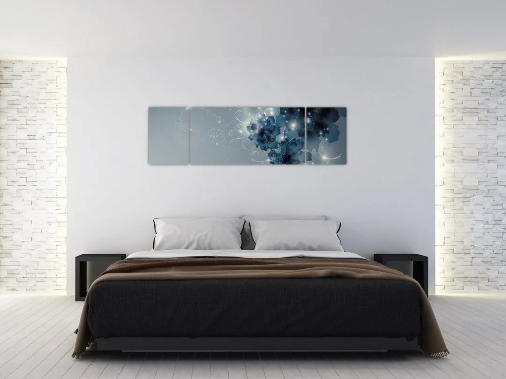Obraz - Delikatne kwiaty (170x50 cm)