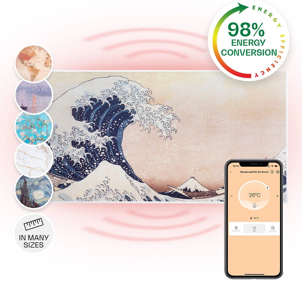Klarstein Wonderwall Air Art Smart Panel grzewczy na podczerwień