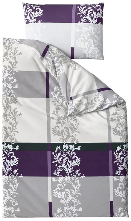 PrzytulneMieszkanie.pl PrzytulneMieszkanie.pl Pościel bawełniana DELUXE fioletowa Rozmiar pościeli: 2 szt 70 x 90 cm | 200 x 220 cm