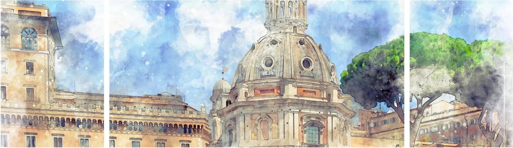 Obraz - Kościół Santa Maria di Loreto, Rzym, Włochy (170x50 cm)