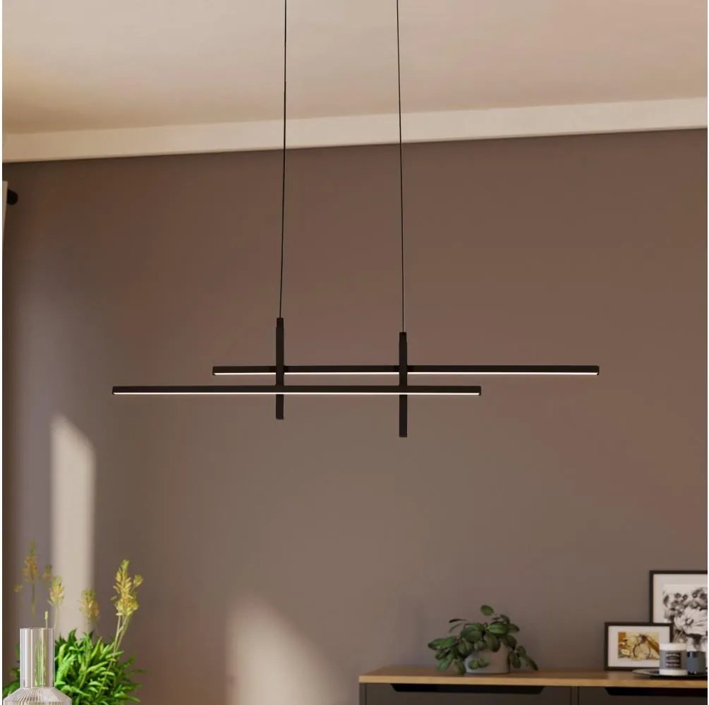 Eglo 901885 - LED lampa wisząca na przewodzie TREPILIANO LED/20W/230V czarna