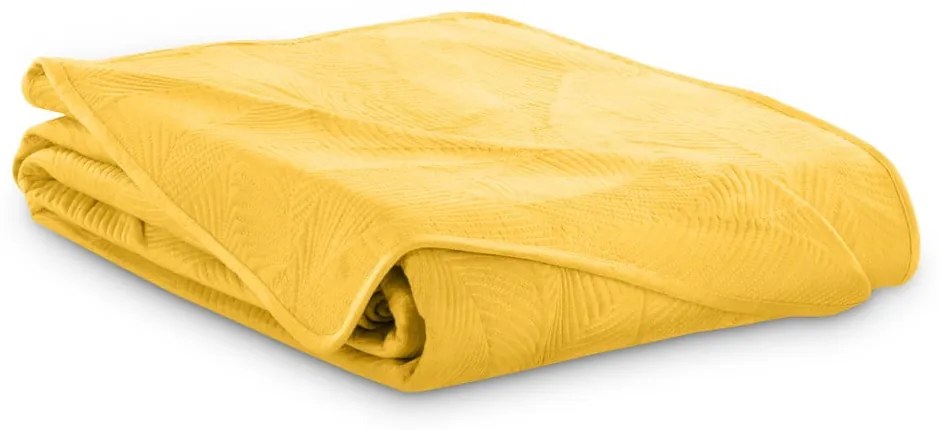 Narzuta w odcieniach ochry na łóżko dwuosobowe 200x220 cm Palsha – AmeliaHome