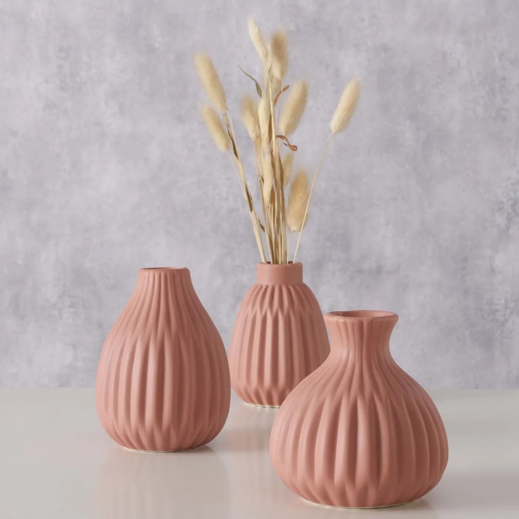 Wazon ceramiczny ESKO, ręcznie malowany, 13 cm