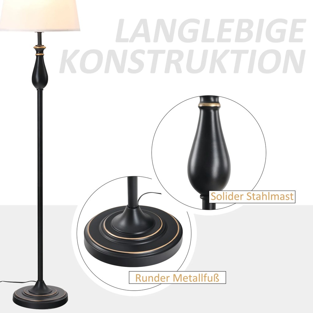 Zestaw 3 eleganckich lamp Aosom 1 podłogowa i 2 stołowe Design i funkcjonalność do każdego wnętrza | Aosom PL