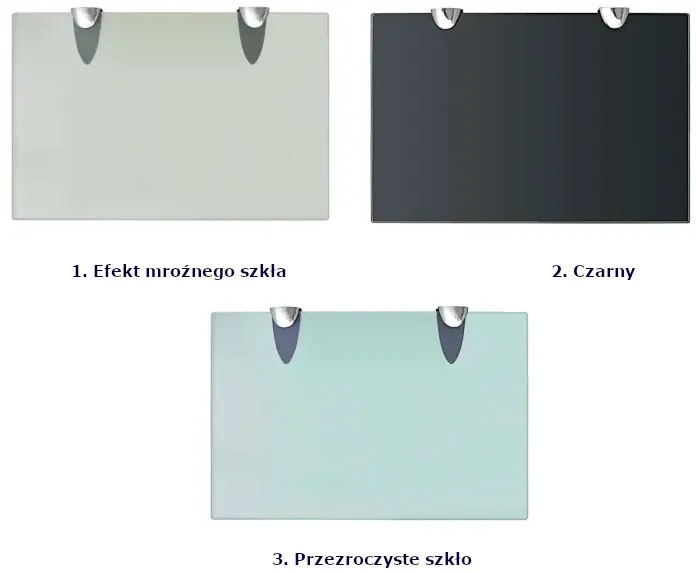 Nowoczesna mleczna szklana półka 30x20 - Imker