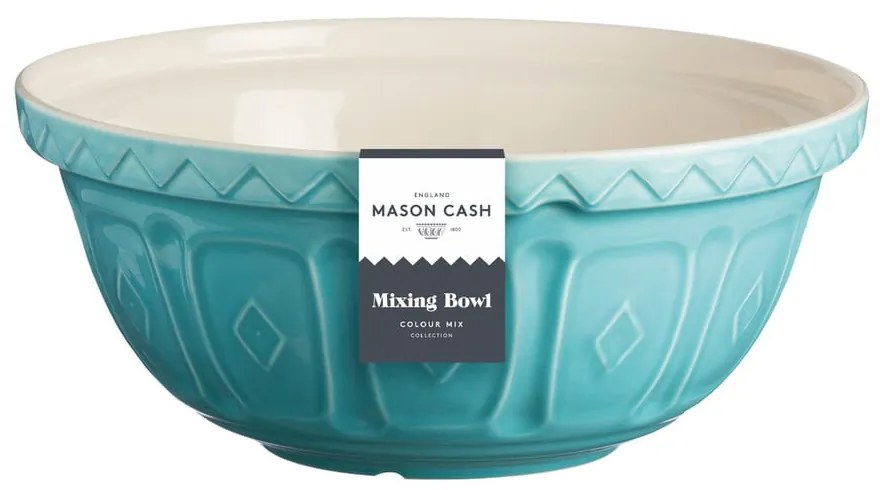 Turkusowoniebieska misa kamionkowa Mason Cash Mixing, ⌀ 24 cm