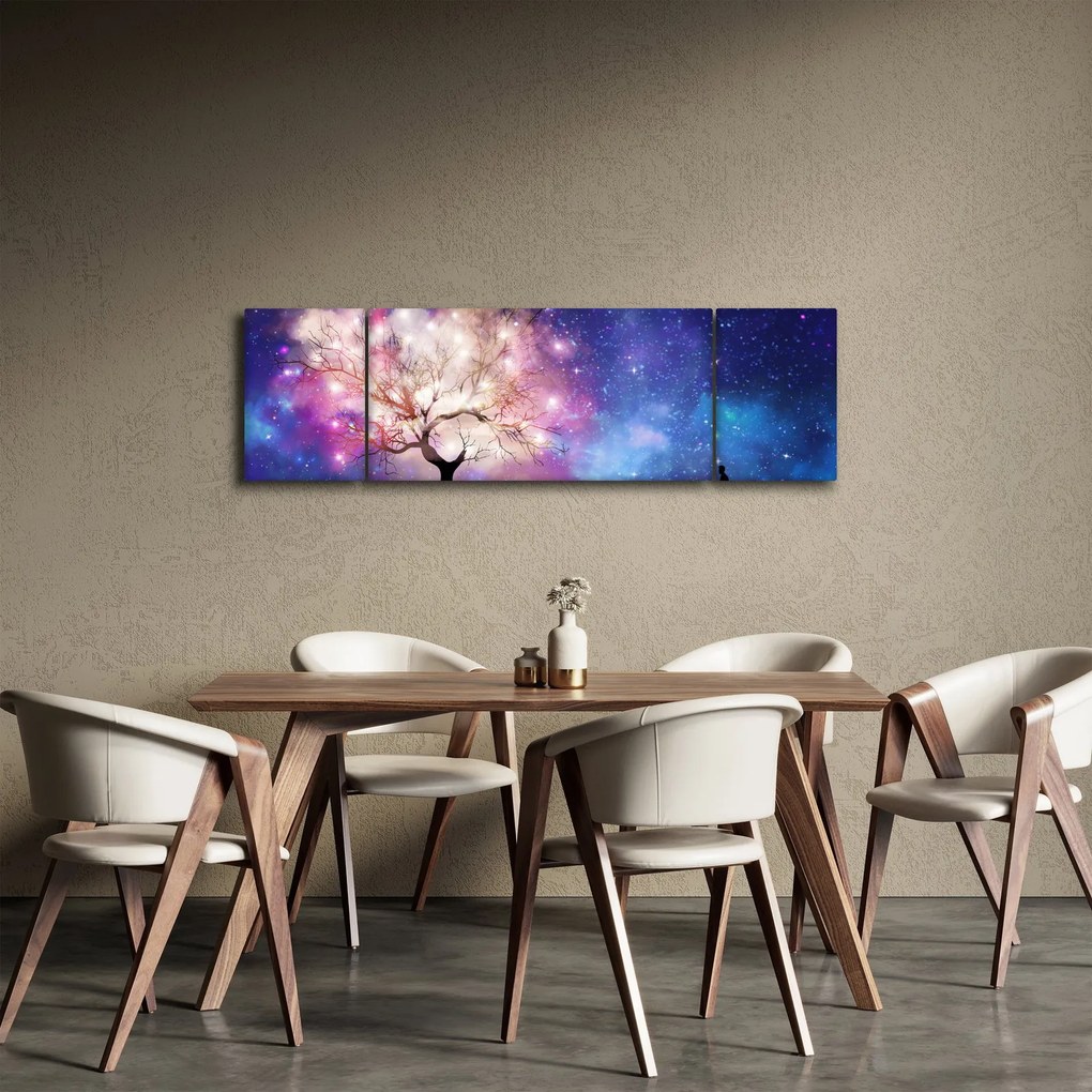 Obraz - Kosmiczne drzewo (170x50 cm)