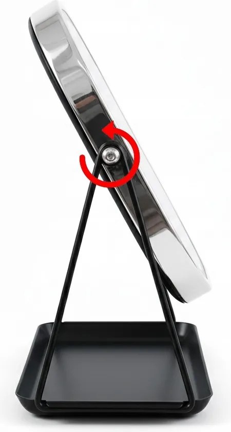 Lusterko Do Makijażu PREMIUM METALOWE Kosmetyczne PODŚWIETLANE LED | VOLAN