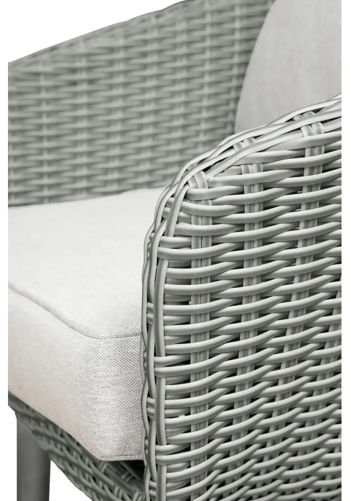Jasnoszary zestaw mebli ogrodowych Bistro – Unique Furniture