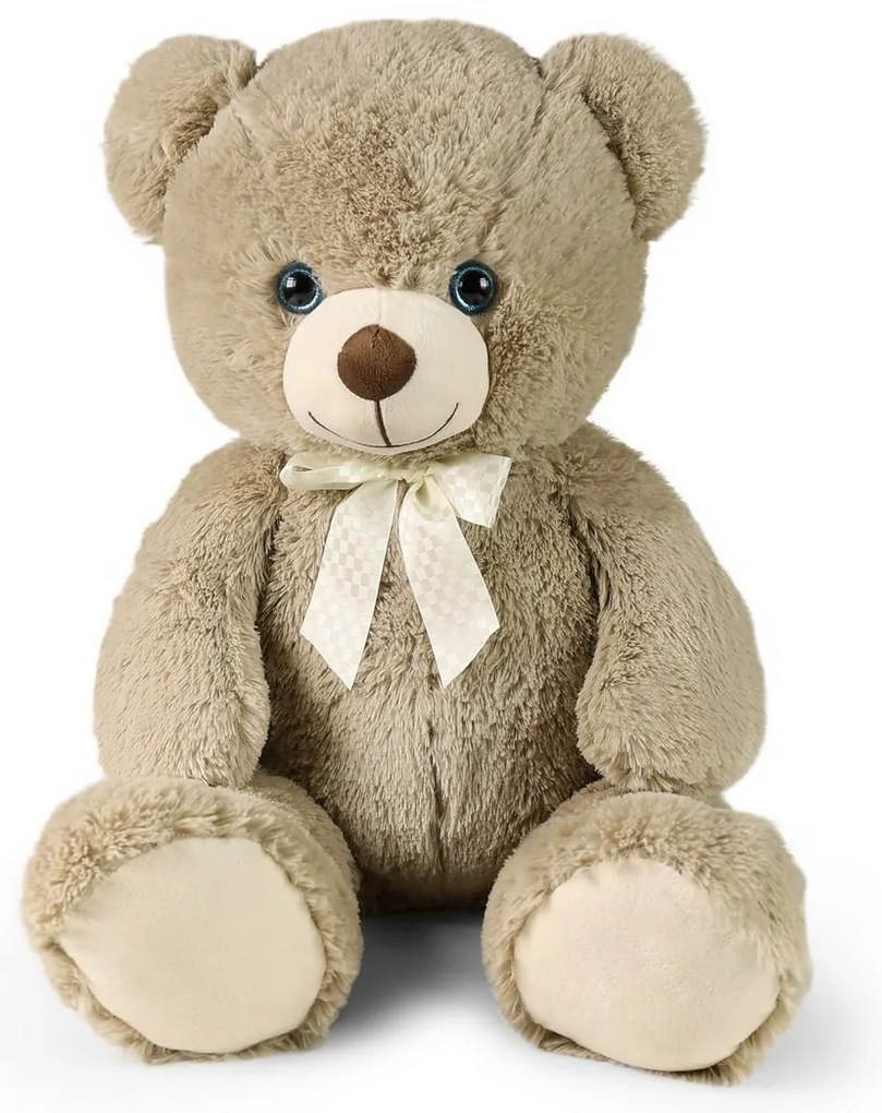 Rappa Duży pluszowy miś Harvey w kolorzecappuccino z zawieszką, 78 cm