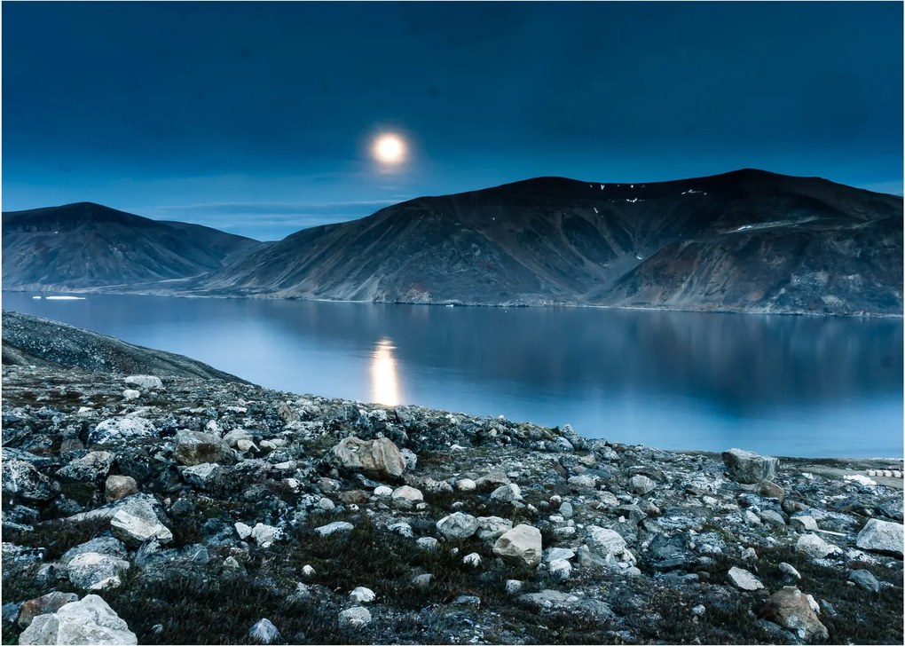 Obraz nocnego krajobrazu, Islandia (70x50 cm)