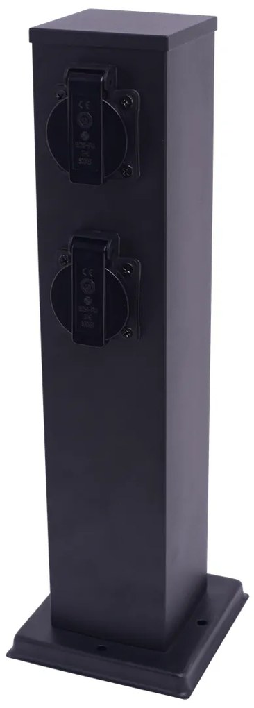 Słupek Ogrodowy Electric 40cm 2 Gniazda, słupek na kontakt, gniazdko