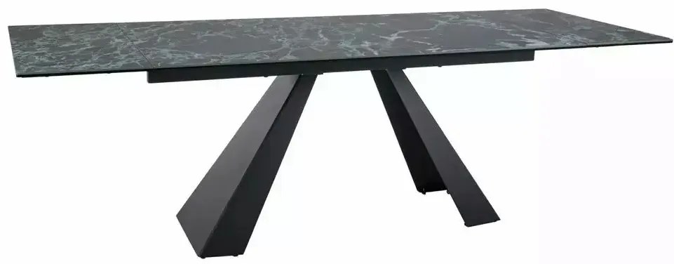 STÓŁ SALVADORE CERAMIC MORSKI VERDE ALPI/ CZARNY MAT (160-240)X90 SIGNAL