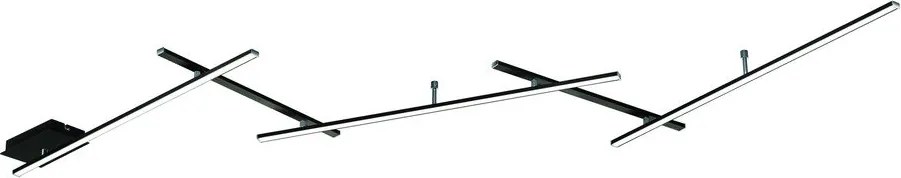 Lampa sufitowa LED ze ściemniaczem w kolorze matowej czerni 50x245 cm Indira – Trio