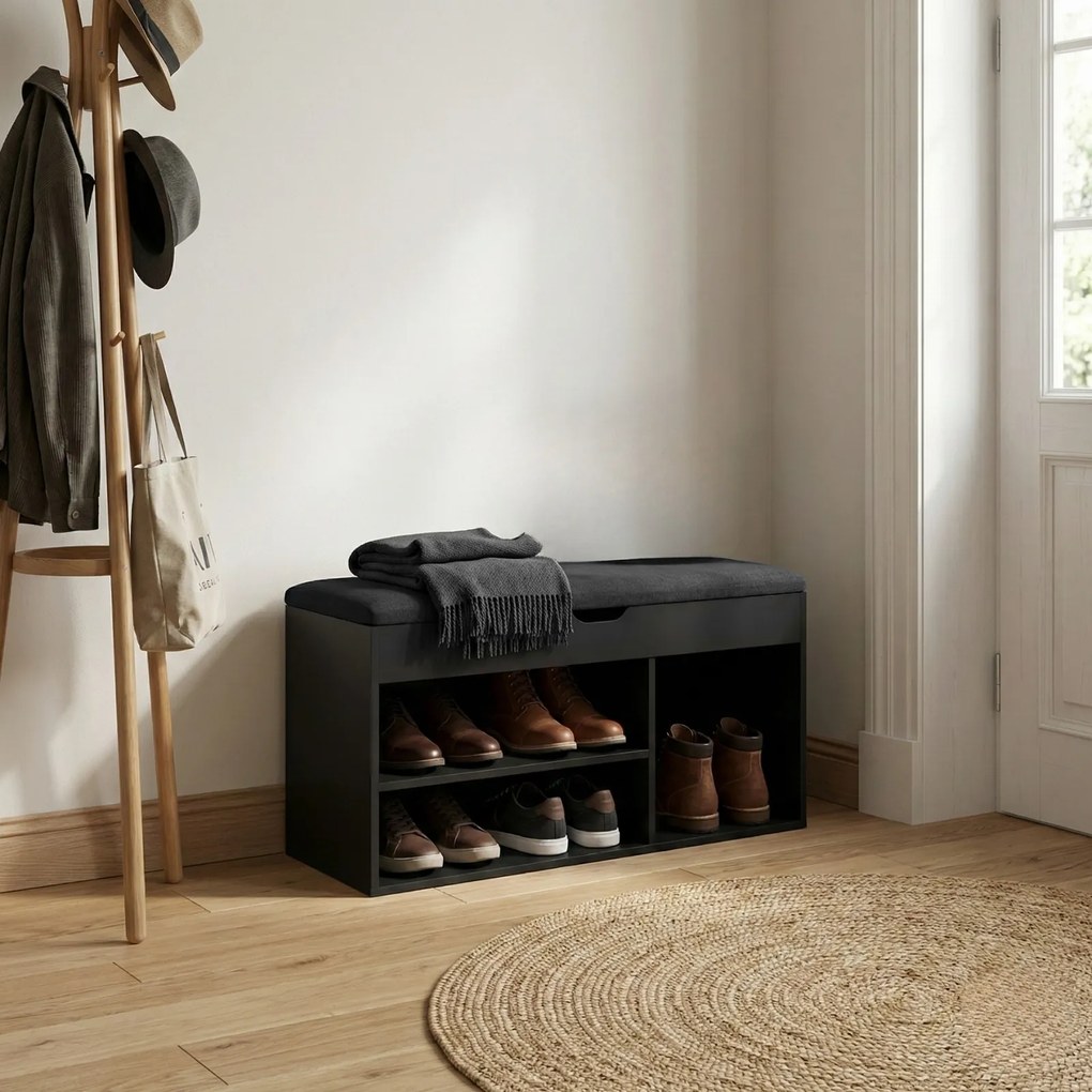 Szafka na buty z siedziskiem TRIA, 80 x 43 x 30 cm