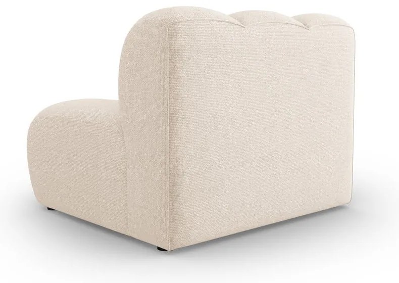 Kremowy moduł sofy (moduł środkowy) Lupine – Micadoni Home