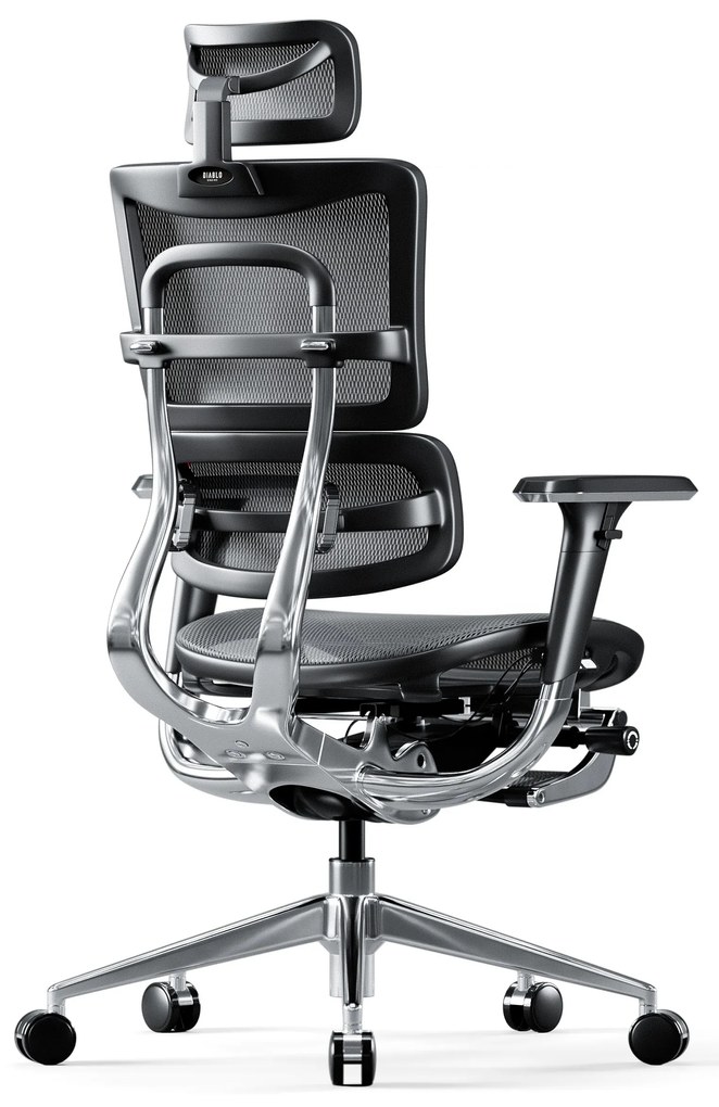 Fotel ergonomiczny Diablo V-Master, czarno-szary